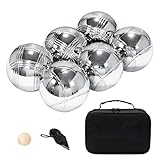 Wasserfestes Spielset | Kugel-Set aus robustem Metall mit Tragetasche | Freizeitspiel im Freien für Garten, , Urlaub, Picknick, Camping und