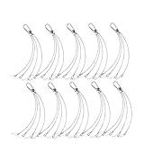 HOODANCOS 10 Stück Edelstahl Drahtseil Aufhängeset 1mm X 300mm für Pflanzenlampen LED Lichterketten Rostfrei Langlebig