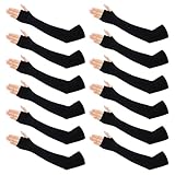 Bruislard 6 Paar Armsleeve Sonnenschutz Ärmlinge Armschutz Gaming Arm Sleeve Unisex Armstulpen Sommer für Volleyball Fußball Basketball Freien Golf Radsport