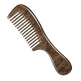 simarro Sandelholz Holzkamm, Grobzinkiger Kamm Holz Geburtskamm Strähnenkamm Wooden Comb für Damen und Herren