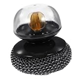 Spülschwämme for Abwaschen, kratzfester Spülschwamm-Scheuerball(Black)
