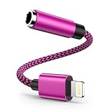 iPhone Klinke Adapter [MFI Zertifiziert], Lightning auf 3,5mm Klinke Aux Adapter, Apple Kopfhörer Adapter Klinkenstecker Lightning für iPhone 14 Pro Max/14 Pro/14 Plus/14/13/12/11/X/XS/XR/8/7