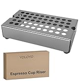 YOLOYO Kaffee-Abtropfschale, Espressotassen-Erhöhung, Ständer für Espressotassen, mit Premium-Edelstahl, für Espressomaschinen, Höhe 40 mm