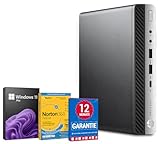 HP ProDesk 600 G4 PC Computer Intel Core i5-8500T@ bis zu 3,5 GHz 16 GB 256 GB SSD mit Windows 11 Pro & GRATIS Bluetooth, WLAN & Antiviren-Software inkl. 12 Monate Garantie (Generalüberholt)
