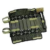Lucx Heringe-Set 14-teilig inkl. Gummihammer & Tragetasche - Zeltheringe mit Gewinde für Angelzelte, Bivvy, Überwurf, Brolly & Camping - verzinkter Stahl, rostfrei