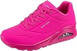 Skechers Damen Uno Night Shades Sneaker, Hot Pink Durabuck, 38 EU