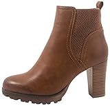 Elara Damen Stiefeletten Ankle Boots Chunkyrayan BZ66019-KB Camel-42