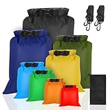 VFANDV wasserdichte Aufbewahrungsbeutel 8 Stück, 1,5/2,5/3/3,5/5/8L/10L/13L Wasserdichter Beutel Lightweight Dry Bag Trockenbeutel Packsack Wasserdicht Wassersport Säcken