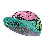 BikingBros Skull Cycling Cap - Polyester Skeleton Cycling Hat-Under Helmet - Funny Cycling Helmet Liner Breathable&Sweat Uptake One Size
