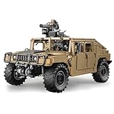 Technik Auto für CADA Humvee H1 C61036W, 1:8 Groß Auto Modellbausatz, 3935 Teile Klemmbausteine Geländewagen für Hummer H1 Modell, Automodell Sammlerstück Geschenk für Autofans