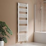 S'AFIELINA Badheizkörper 1800x600 mm Handtuchheizkörper Mittelanschluss Handtuchwärmer Heizkörper für bad 860 Watt, Weiß