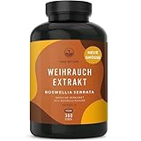 Weihrauchkapseln hochdosiert - 360 Kapseln (500mg) - 2000mg pro Tag - Indischer Boswellia Serrata - 85% Boswelliasäure - Vegan, Laborgeprüft, Deutsche Produktion - TRUE NATURE