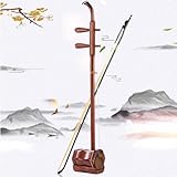 Chinesische Erhu Aus Rotem Sandelholz, Zweisaitiges Streichinstrument (Geige/Fidel) Chinesische Peking-Opern-Fidel Jing Erhu Für Professionelle Aufführungen(Red-A)