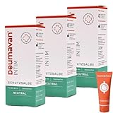 Deumavan Intim Schutzsalbe 3x 50ml I täglicher Intimschutz I Für Sie und Ihn I bei Brennen, Juckreiz, Wundsein I trockene und geschädigte Intimhaut I Hormonfrei I Spar-Set plus Pharma Perle give-away