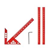 ZMDMAH AnreißWerkzeug, Winkelmesser, Presch Winkelschmiege, Speedmarker, Anschlagwinkel, Zentrierwinkel, mittenfinder, Gehrungswinkel, Kombinationswinkel, Zur Positionierung Im 45/90-Grad-Winkel