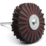 Verkelly Schleiftuch-Schleifscheibe mit 150er-Körnung, 1/4-Zoll-Schaft, Fächerscheibe zum Schnitzen, Polieren