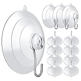 Aster 12Packs Saugnapf Haken Set PVC Suction Cup Hooks weicher Saugnapf Haken Saughaken Extra Stark für Fenster Glas Bad Küche Badezimmer Ohne Bohren Handtuch Haken für Küche & Badezimmer