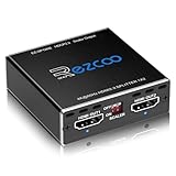 4K 60Hz HDMI Splitter 1x2 1080P 120Hz HDCP2.2 HDR 18Gbps UHD Dolby Vision Atmos EDID Scaler 4K 1080P Dual Monitors HDMI 2.0 Splitter 1 in2 Out for PS5, SkyQ, Xbox, Fire Stick