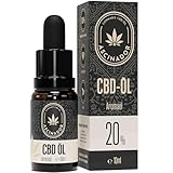 CBD Öl 20% aus BIO Kultivierung - Vollspektrum CBD Tropfen mit 2000mg CBD - Laborgeprüfte Cannabidiol Tropfen - 10ml Cannabisöl von ASCINADOR®