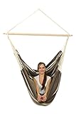 Amazonas - XXL Hängesessel Brasil Gigante | Hängesessel ohne Gestell mit großer Sitzfläche, handgefertigt in Brasilien | Belastbar bis 200 kg; Sitzfläche 2m x 1,4m; Stablänge 1,4m | Farbe: Café