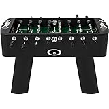 Kare Design Kicker Style schwarz/silber, Kickertisch, Fußballtisch, kugelgelagert, inkl. 4 Bälle, Figuren austauschbar, Fußballkicker, 90x125x145 cm (H/B/T)