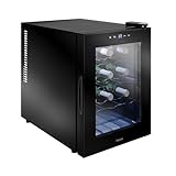 Tristar Thermoelektrischer Weinkühlschrank Grande Saignée, für bis zu 12 Flaschen, leise & stabil, Glastür, 4 Ebenen, LED-Touch-Screen, Innenbeleuchtung, WR-7511