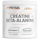 Creatin Monohydrat + Beta-Alanin 300g - Premium Creapure® Creatin 5g + CarnoSyn® Beta-Alanin 5g pro Portion - ultra hochdosiert für Kraftsport & Bodybuilding – Made in Germany - geschmacksneutral