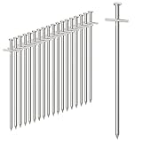 YAOBLUESEA 50x Zeltheringe aus Stahl, 23cm Lange Anti-Rost Heringe Erdnägel Zeltnägel für Camping Outdoor, Felsbodenheringe für Harte Böden und Normalen, Ø6mm Vorzelt Heringe Sturmsicher Metall Stark