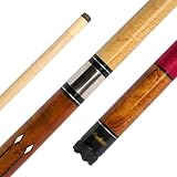 Stradivari Pool Billard Queue Master-Billiards | 2-teiliger Turnier-Queue aus kanadischem Ahorn, Irish Linen Griff | 13mm 12-Schicht Lederspitze | 147 cm | 550 g