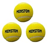 Menston Tennisball, Trainingsball, robuster Übungsball, Gummi, Training, Cricketball (3 Stück)