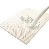 Latexmatratze 140X200 Superweich Naturlatex Matratzen Topper, Kompression Und Keine Verformung Mit Abdeckung,100x190X7.5cm