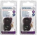 Dremel 512S EZ SpeedClic Feinschleifscheiben - Zubehörsatz für Multifunktionswerkzeug mit 2 Feinschleifscheiben Körnung 320 25mm zum Schleifen von Metall, Kunststoff, Stahl, Holz u.v.m.