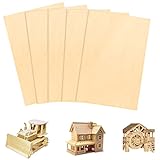 Chutoral 5 Stcke Sperrholz Platte,300 x 200 x 1.5 mm Rohlinge Balsa Holz Platten Dnne Linde Holzplatten fr DIY Handwerk Holz Mini Haus Boot Holzmodelle