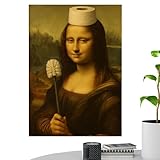 Ölbild – Leinwandbild für Zuhause, kompakt, 30 x 40 cm mit 52 g Gewicht, Retro-dekoratives Gemälde, lustiger Wohnzimmerakzent, Arbeitsplatz, Flur, Treppenhaus und Wohnungslobby