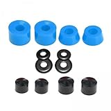 Fenteer 2xSkateboard Bushing Ersatzbecher Unterlegscheiben Longboard Rebuild Blau, 3 STK