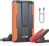 UTRAI Starthilfe Powerbank,2000A Spitzenstrom 13200mAh Auto Starthilfe Powerbank,12V Tragbare Starthilfe,Batterie Booster, Auto Starthilfe mit LED Taschenlampe für 6.5L Benzin 5.5L Diesel