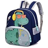 Kleiner Dinosaurier Rucksack Kinder,Kindergartenrucksack Jungen Dinosaurier,Rucksack Kinderrucksack Jungen,Wasserdicht Vorschule Kleinkind Schulrucksack Kindergarten Schultasche für 2-6 Jahre