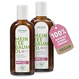 alkmene Teebaumöl Kopfhaut Tonikum Juckreiz Linderung 100% bestätigt 2x 250 ml - beruhigendes Haarwasser bei trockener & juckender Kopfhaut - naturreines Teebaumöl, vegan & klimaneutral