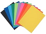 Aliga Selbstklebend Moosgummi - Buntes Schaumblätter 10 Stück A4 - Weich und Ungiftig Schaumstoff-Platten - 10 Farben Schaum-Gummi DIY zur Dekoration - Schaumstoff für Bastelarbeiten