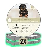 Animalea® Zeckenhalsband für kleine Hunde - Länge 38cm - wirksames Zeckenmittel für Hunde - wasserfest und größenverstellbar bis zu 8 Monaten Zeckenschutz - Zeckenschutz Hund