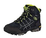 Brütting Mount Shasta Kids Hi Unisex Kinder Trekking- & Wanderstiefel, Marine/ Lemon, 36 EU