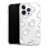 DeinDesign Silikon Hülle kompatibel mit Apple iPhone 14 Pro Case transparent Handyhülle Miffy Muster transparent