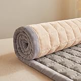 Tragbare Futon-Matratze – dicke, aufrollbare Boden-Schlafmatte für Gäste, Studentenwohnheime, platzsparende Einzel-, Doppel-Klappmatratze