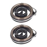 RASTKY Bohrer-Rückholfeder, Schnellrücklaufspule für Drehbankbohrmaschinen, 2-teiliges Federstahlmaterial