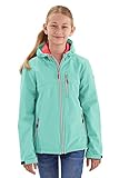 Killtec Mädchen Softshelljacke Softshell Jacke mit Kapuze Girls Softshelljacke wasserabweisend 00708-mint 140