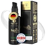 BIO Augencreme hochdosiert • 50 ml • 100% Vegan & BIO • Augencreme gegen Falten & Augenringe • Nachhaltig hergestellt • Regenerierende Anti-Aging Augenpflege Made in Germany • Augenringe entfernen