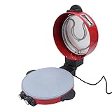 Pizzaofen, Pizzaofen Innen Knusprig C 1800W Nicht -Stick -Schicht Sichtbares Fenster Vielseitig mit Einstellbarer Temperatur Elektrischer Pizzahersteller Pizzahersteller für Hauskochen (EU-Stecker