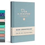 6-Minuten Tagebuch für Erwachsene 2025 (Das Original) - Dankbarkeitstagebuch, Wissenschaftlich Fundiertes Journal Buch - Achtsamkeitstagebuch für Mehr Resilienz & Selbstliebe