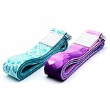 NetroxSports® Verstellbarer Yoga Gurt 240cm | Yoga Band zum Dehnen | für eine bessere Dehnung | mit verstellbarem Ring | für Herren und Damen | Pilates | Meditation | Sport