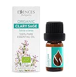 Essences Bulgaria BIO Muskatellersalbei Ätherisches Öl 5ml | Salvia sclarea | 100% Naturrein | Unverdünnt | BIO-zertifiziert | Spitzenqualität aus Familienbetrieb | Ohne Gentechnik | Vegan